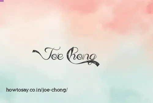Joe Chong