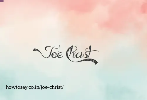 Joe Christ