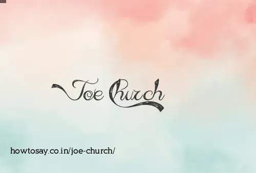 Joe Church