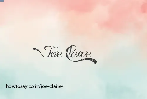 Joe Claire