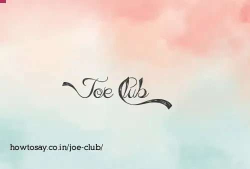 Joe Club