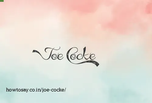 Joe Cocke