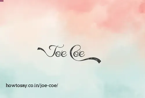 Joe Coe