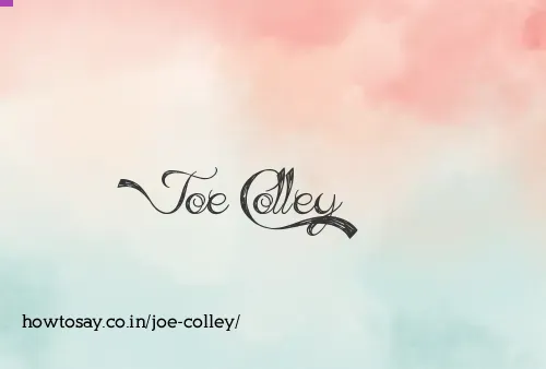 Joe Colley
