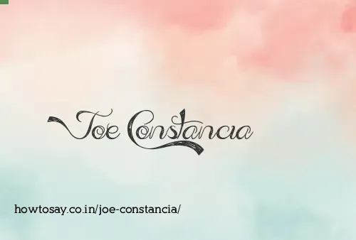 Joe Constancia