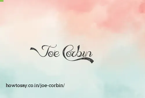 Joe Corbin