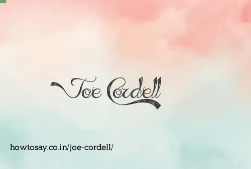 Joe Cordell