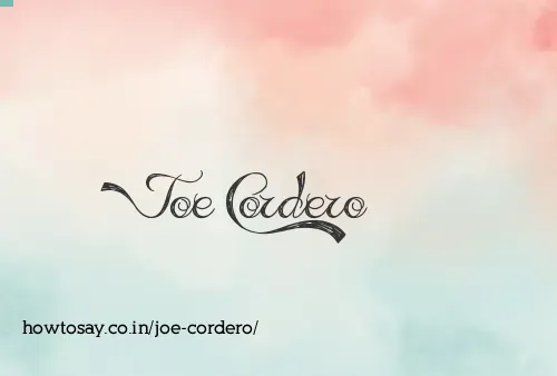 Joe Cordero