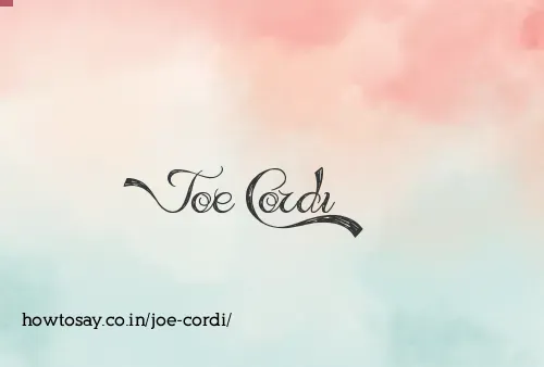 Joe Cordi