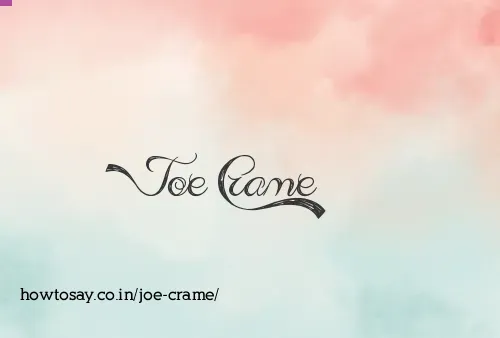 Joe Crame