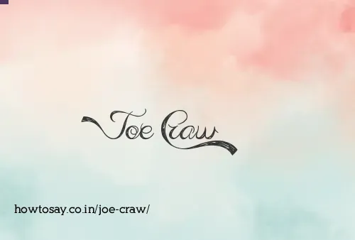 Joe Craw