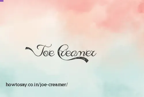 Joe Creamer