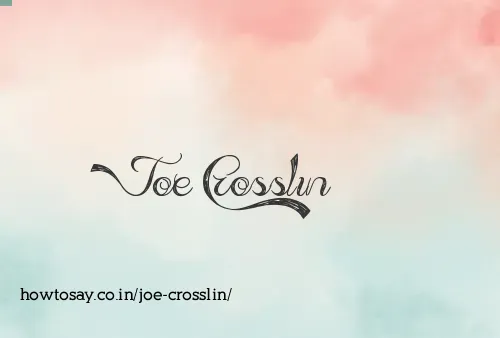 Joe Crosslin