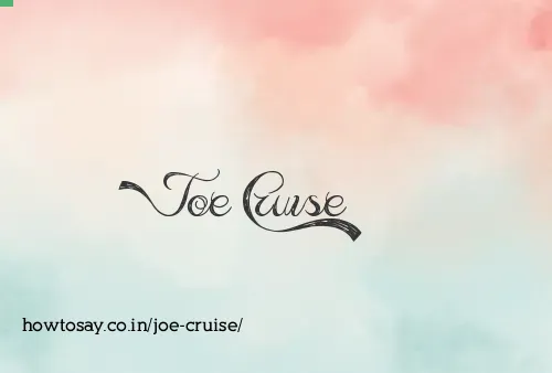 Joe Cruise