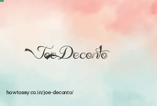 Joe Deconto