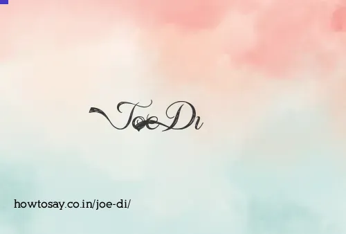 Joe Di