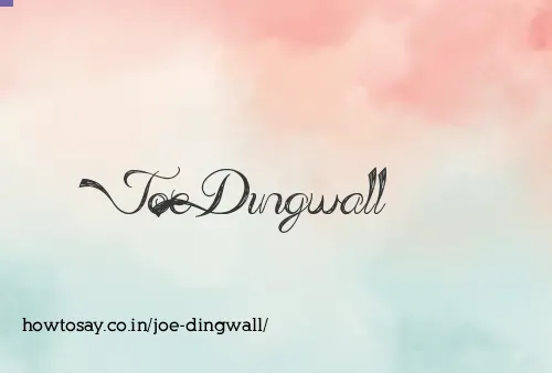 Joe Dingwall