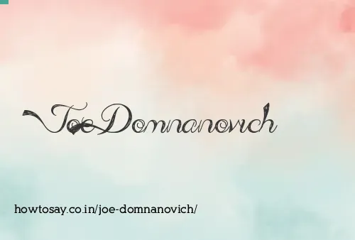 Joe Domnanovich