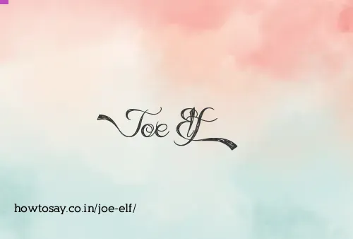 Joe Elf