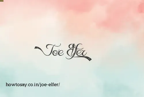 Joe Elfer