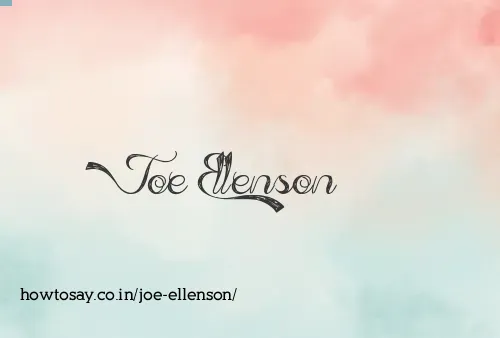 Joe Ellenson