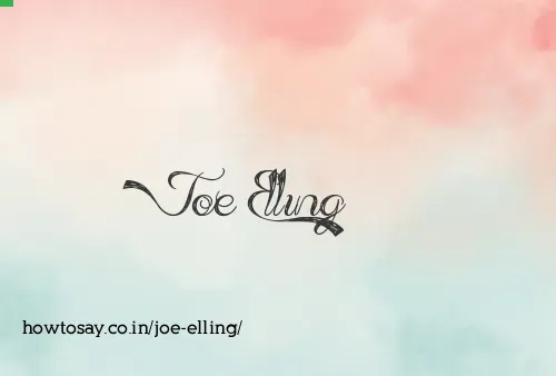 Joe Elling