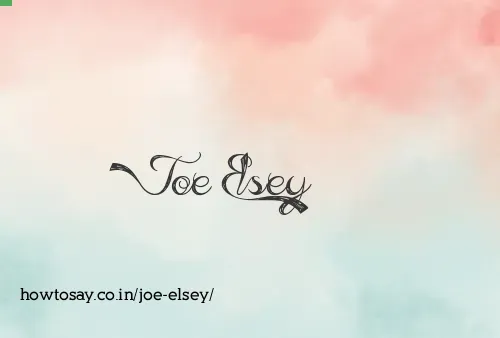 Joe Elsey