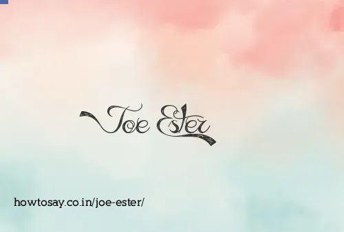 Joe Ester
