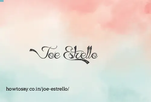Joe Estrello