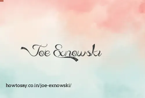 Joe Exnowski