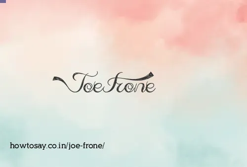 Joe Frone