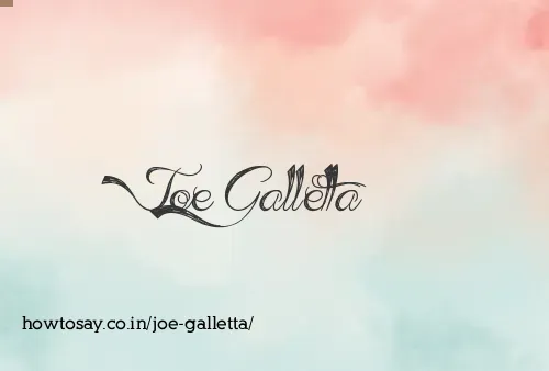 Joe Galletta