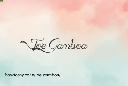 Joe Gamboa