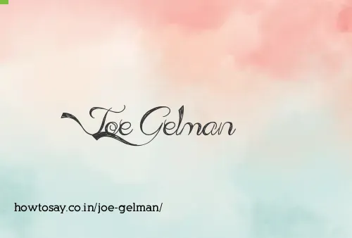 Joe Gelman