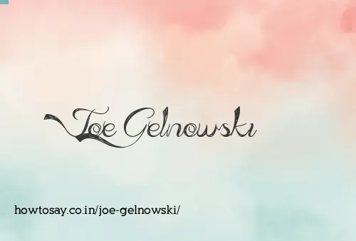Joe Gelnowski