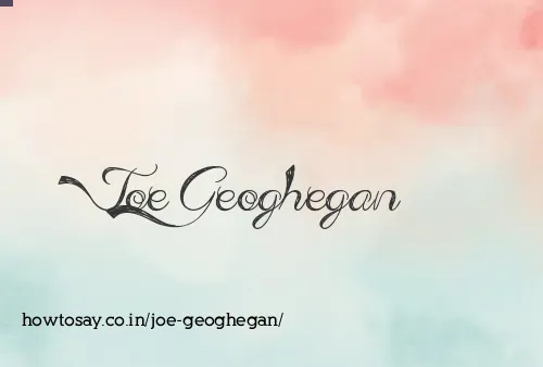 Joe Geoghegan
