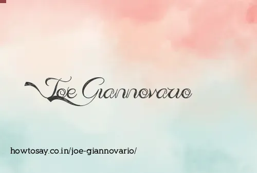 Joe Giannovario