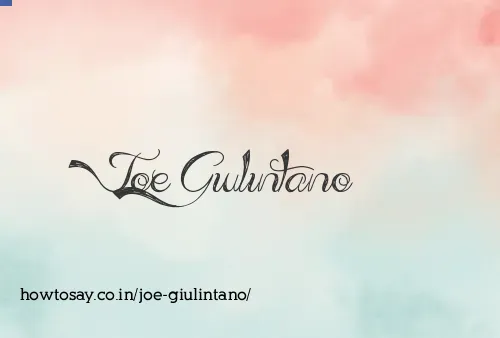 Joe Giulintano