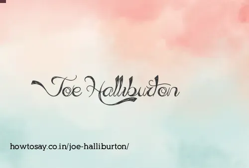 Joe Halliburton