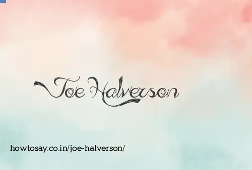 Joe Halverson