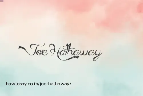 Joe Hathaway