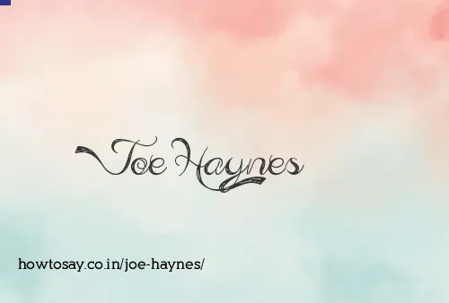 Joe Haynes