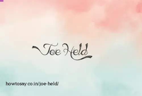 Joe Held