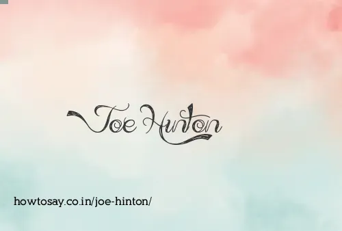 Joe Hinton