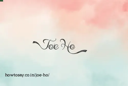 Joe Ho