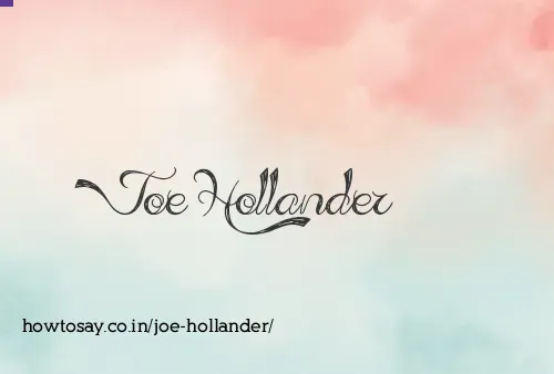 Joe Hollander