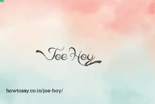 Joe Hoy