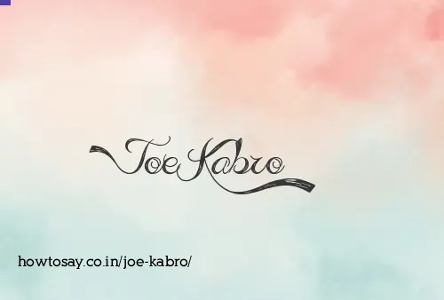 Joe Kabro