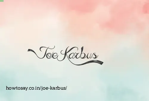 Joe Karbus