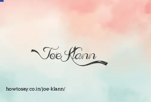Joe Klann
